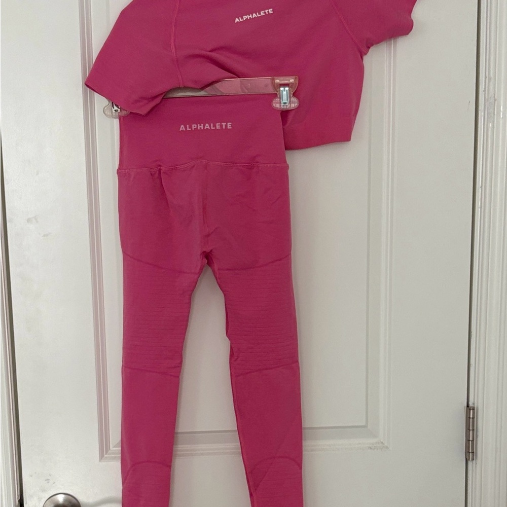 Pink Alphalete Workout Set